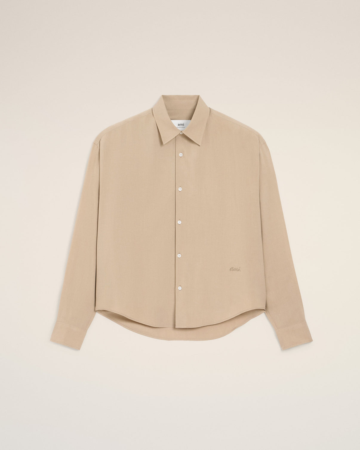 Beige Boxy Shirt