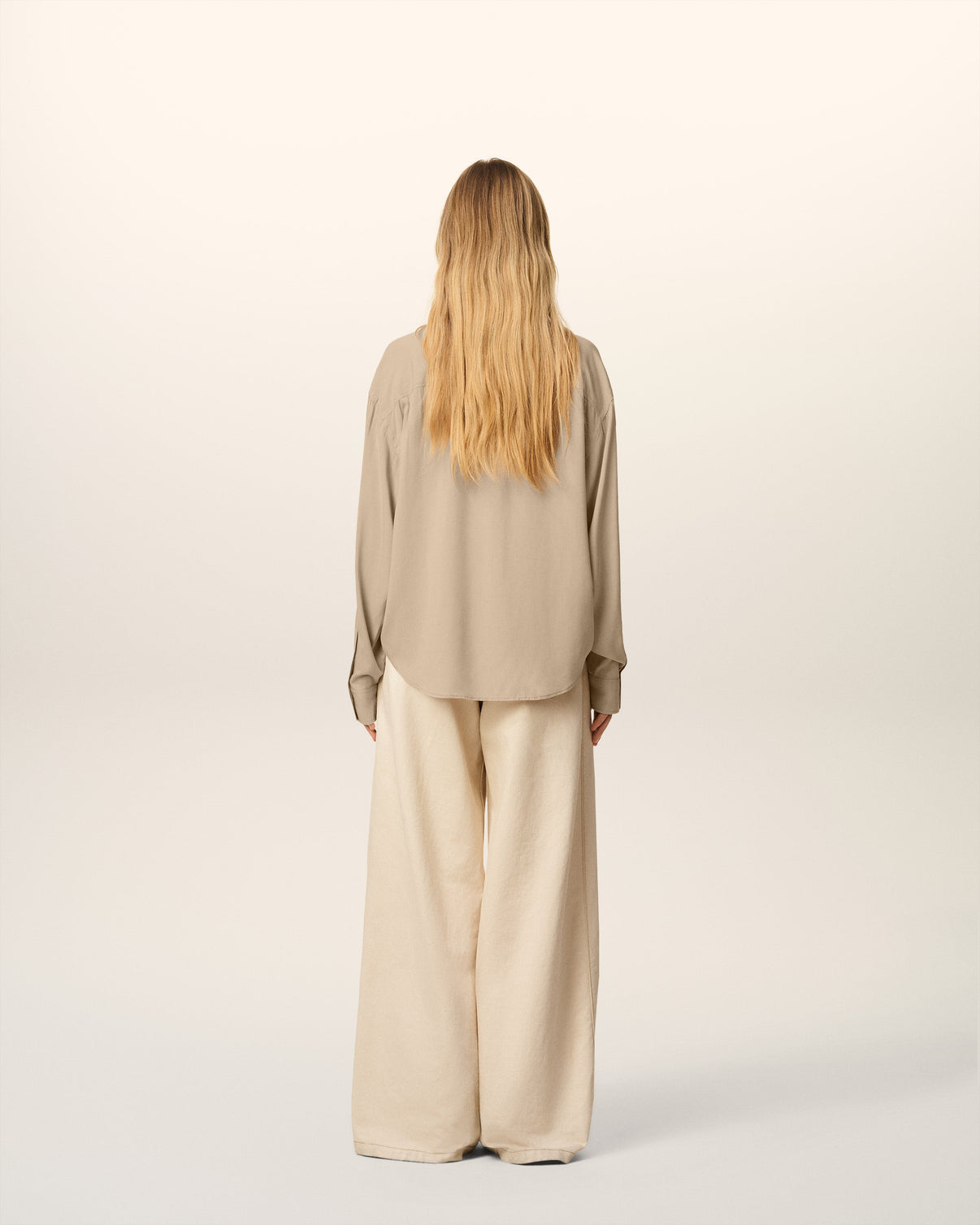 Beige Boxy Shirt