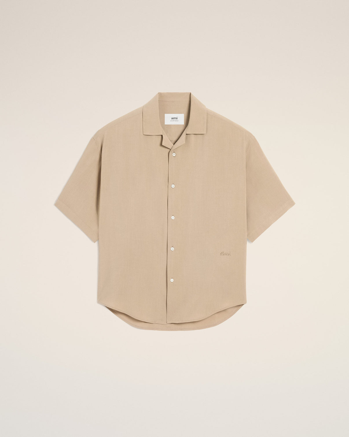 Beige Camp Short Sleeved Shirt