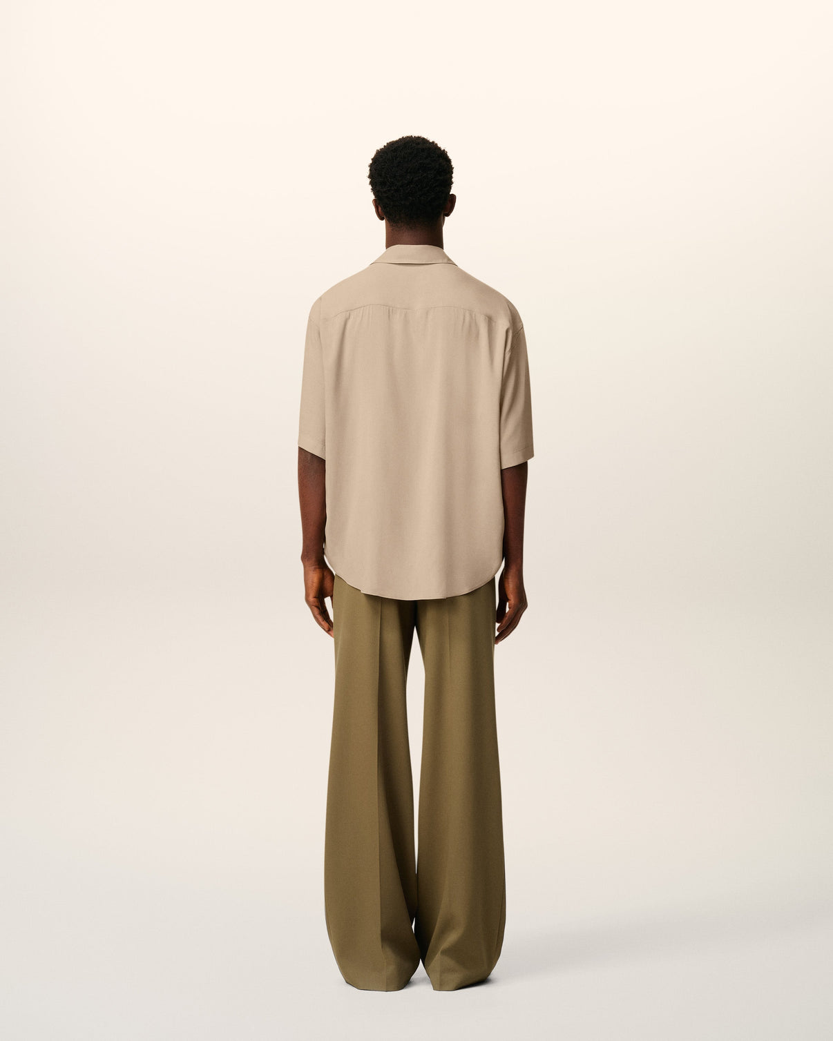 Beige Camp Short Sleeved Shirt