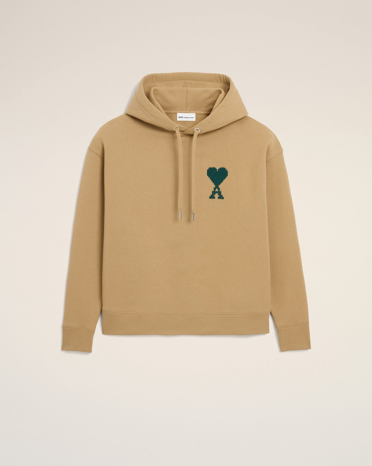 Beige Cotton Hoodie