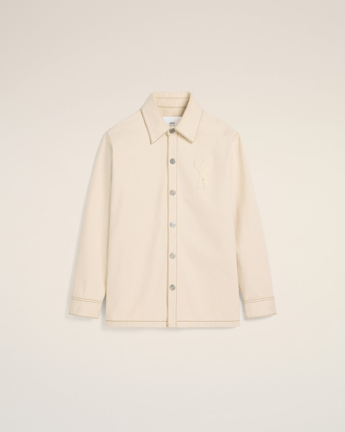 Beige Cotton Overshirt