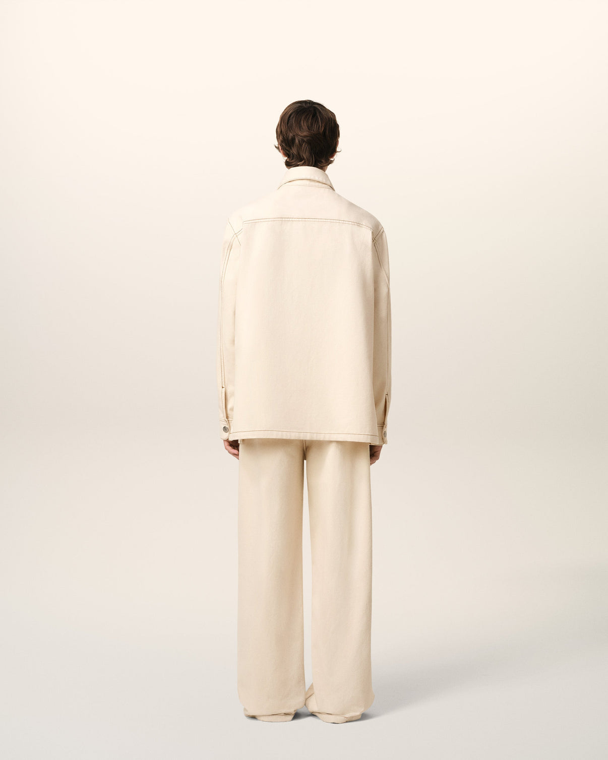 Beige Cotton Overshirt