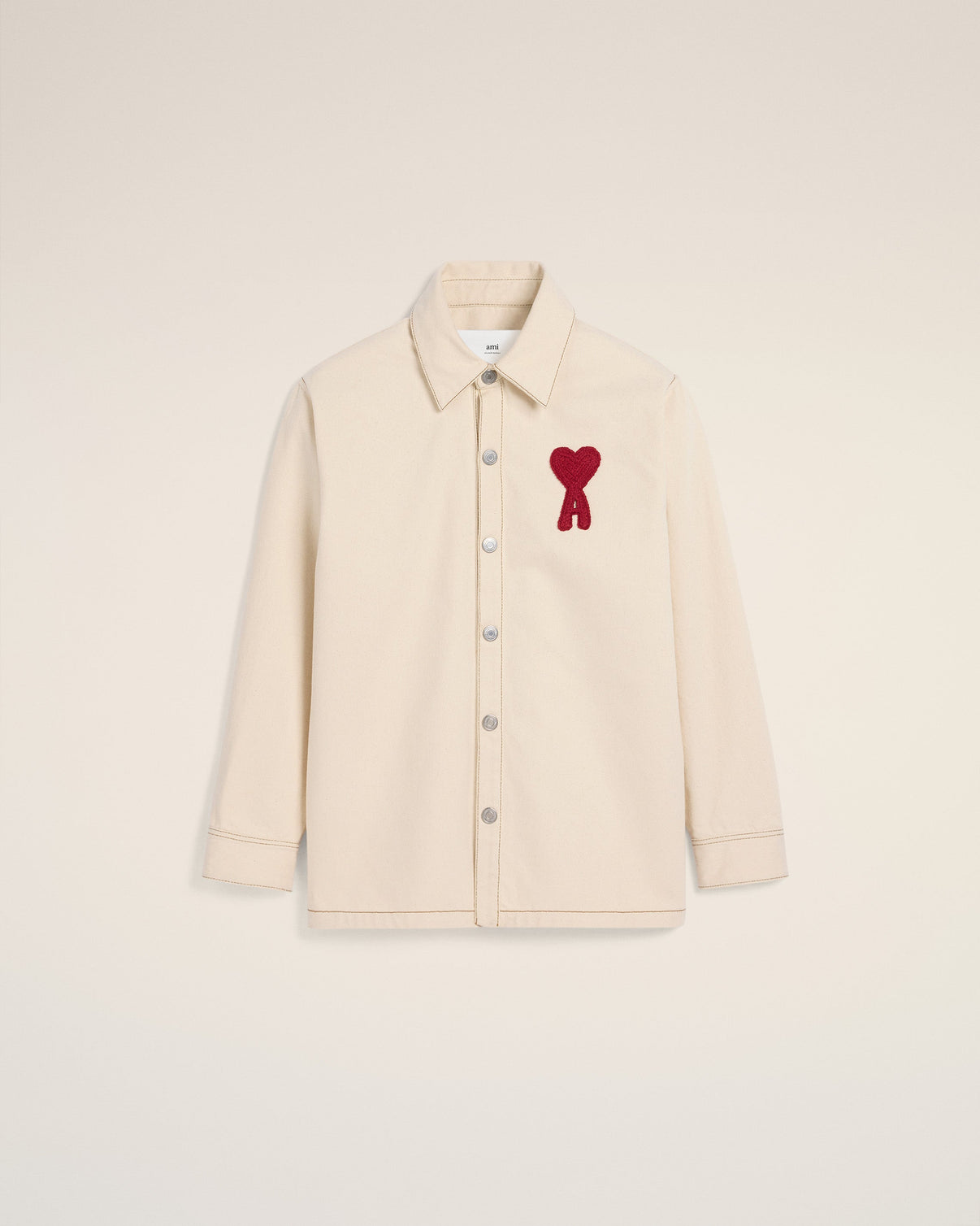 Beige Cotton Overshirt