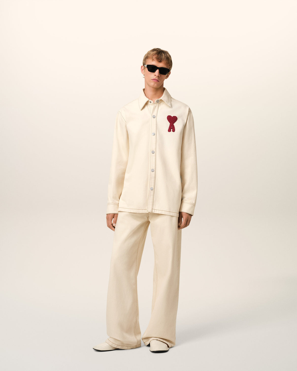 Beige Cotton Overshirt