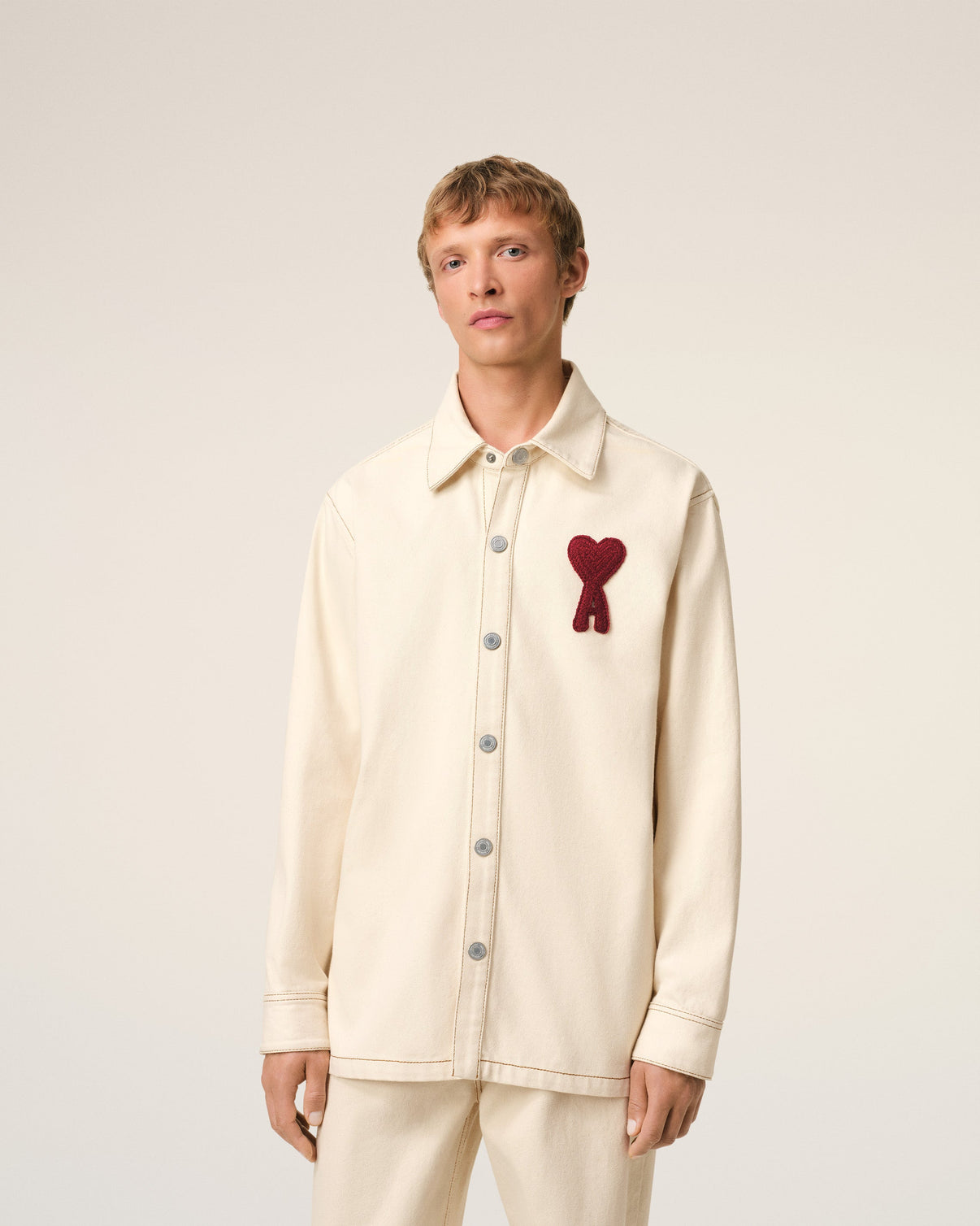 Beige Cotton Overshirt