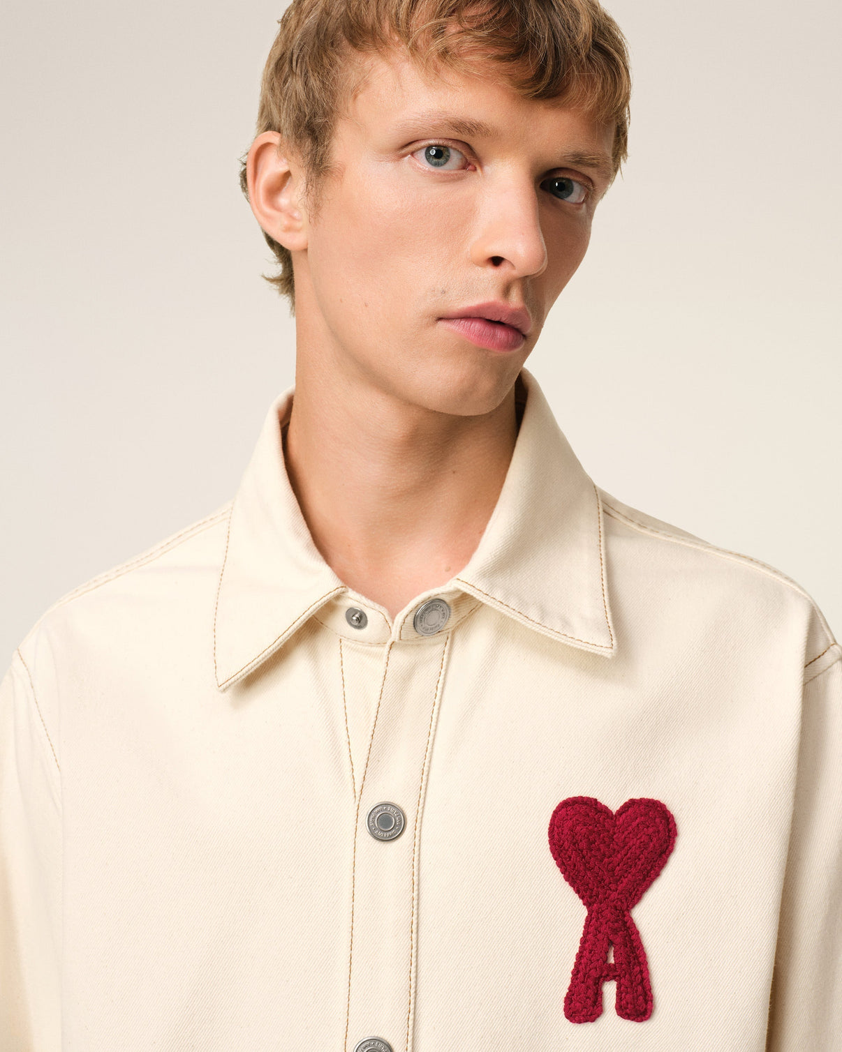 Beige Cotton Overshirt