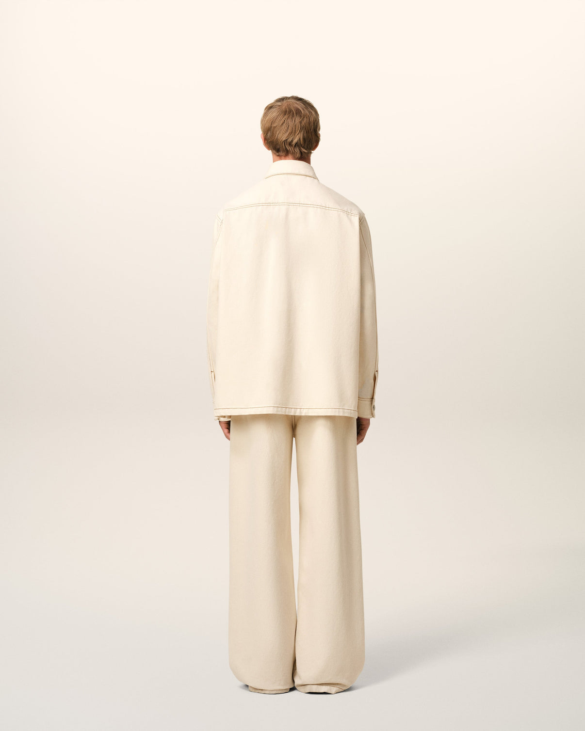Beige Cotton Overshirt