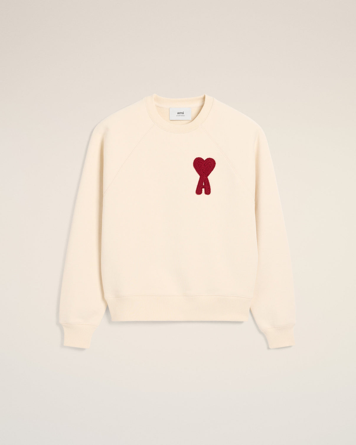 Beige Cotton Patch Sweatshirt