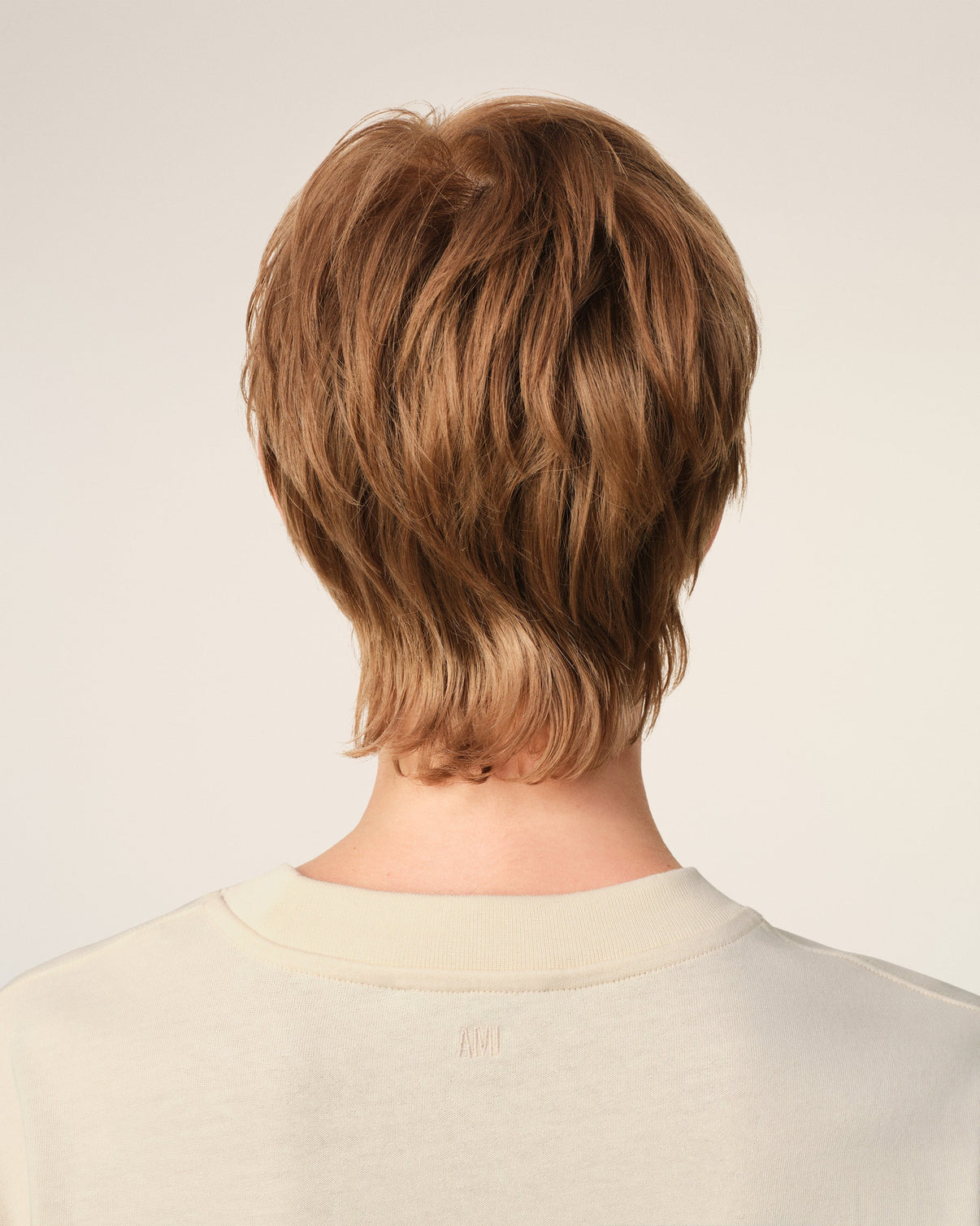 Beige Cotton Patch T-Shirt