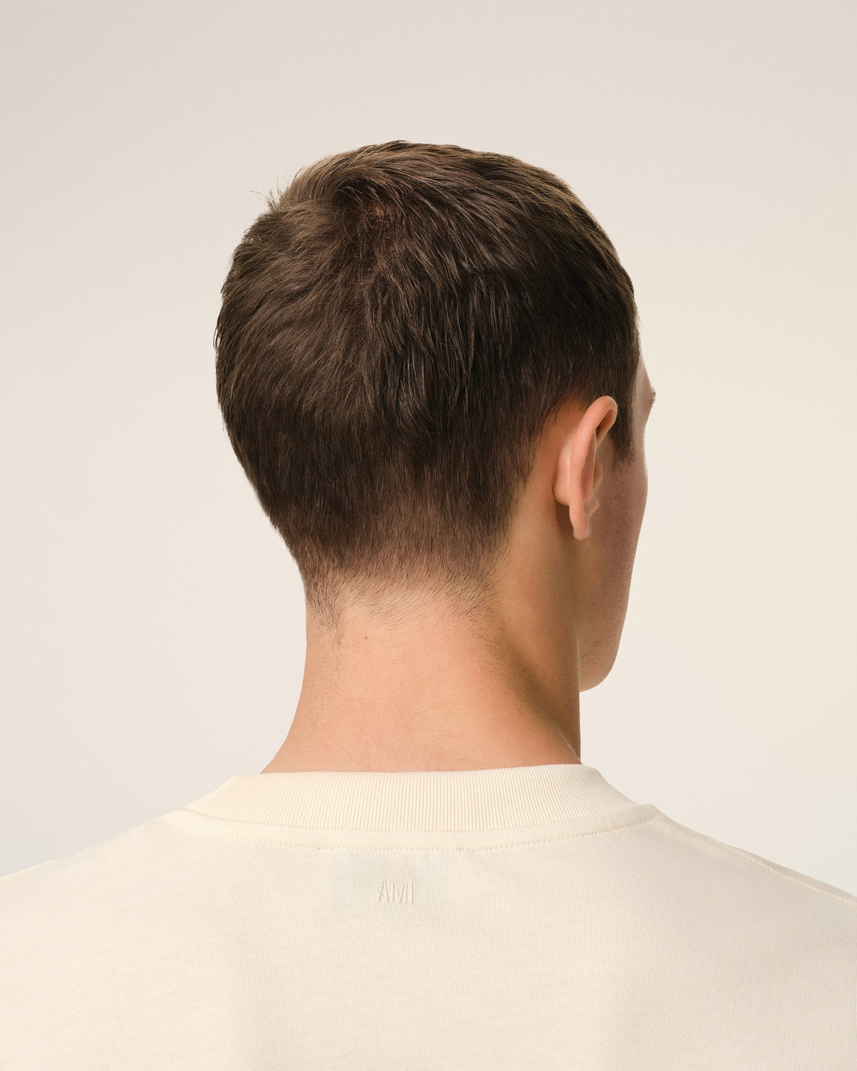 Beige Cotton Patch T-Shirt