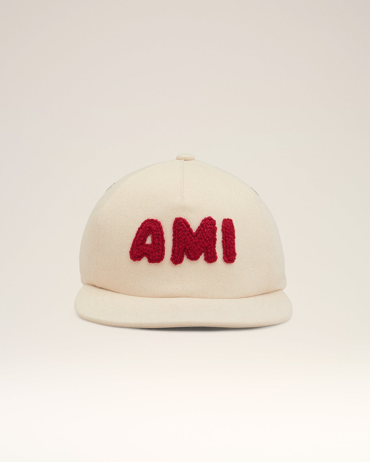 Beige Cotton Patch Trucker Cap