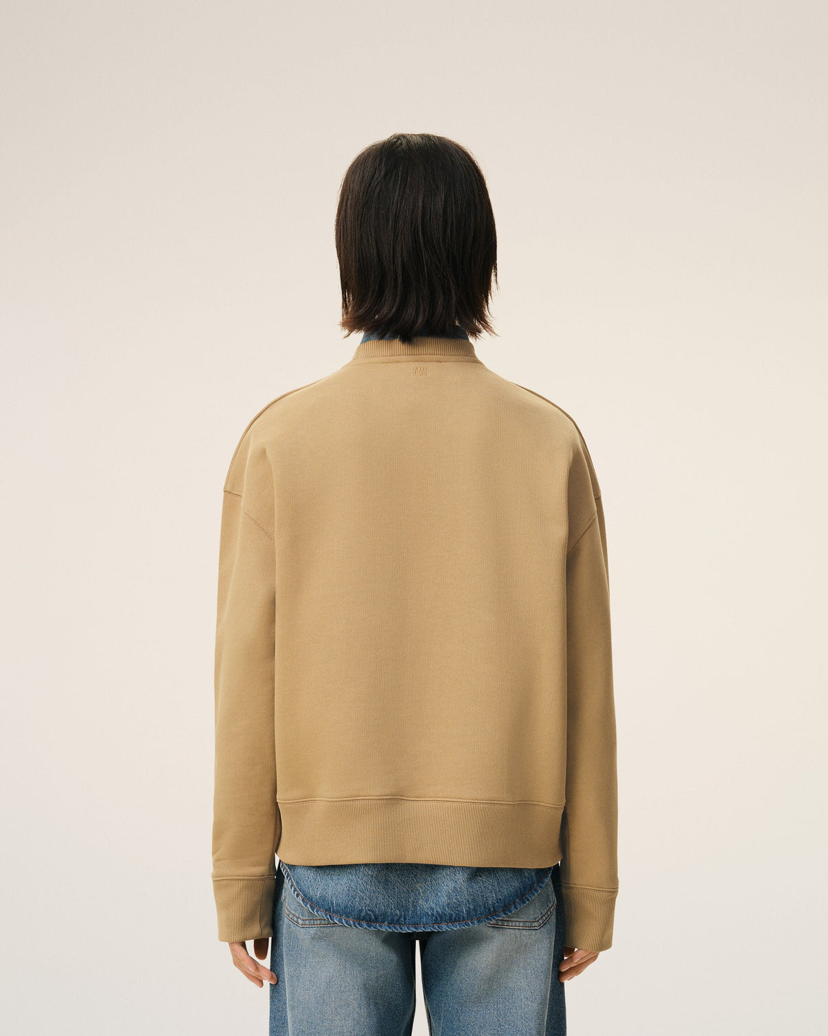 Beige Cotton Sweatshirt