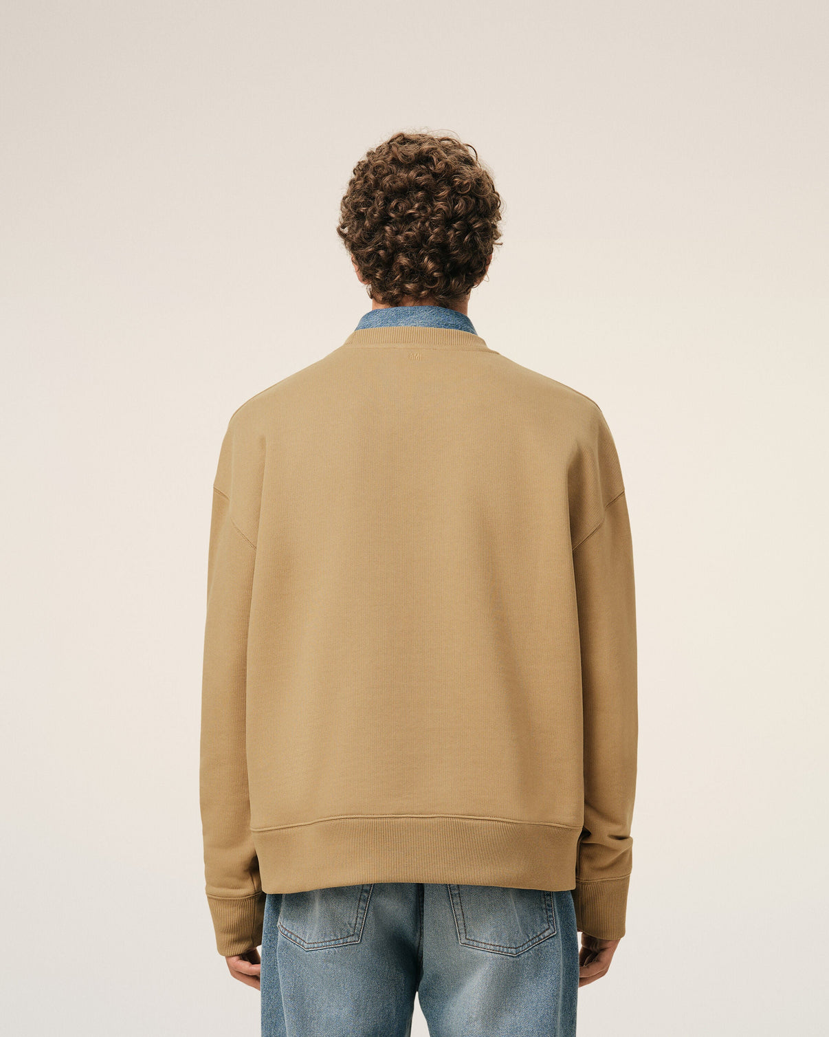 Beige Cotton Sweatshirt