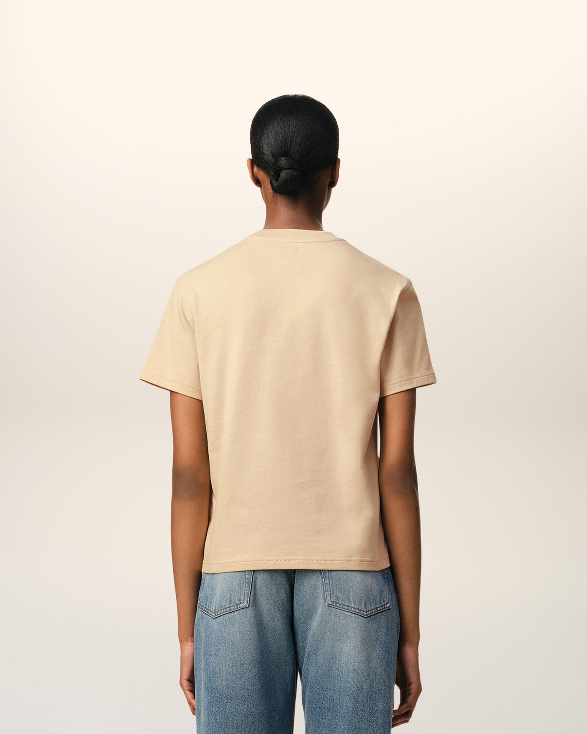 Beige Cotton T-Shirt