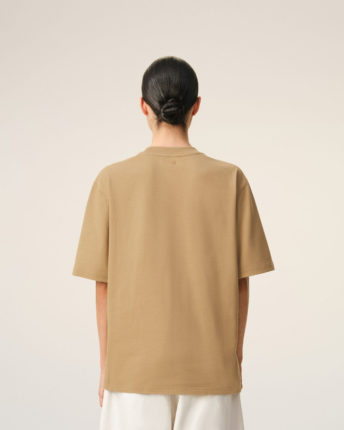 Beige Cotton T-shirt