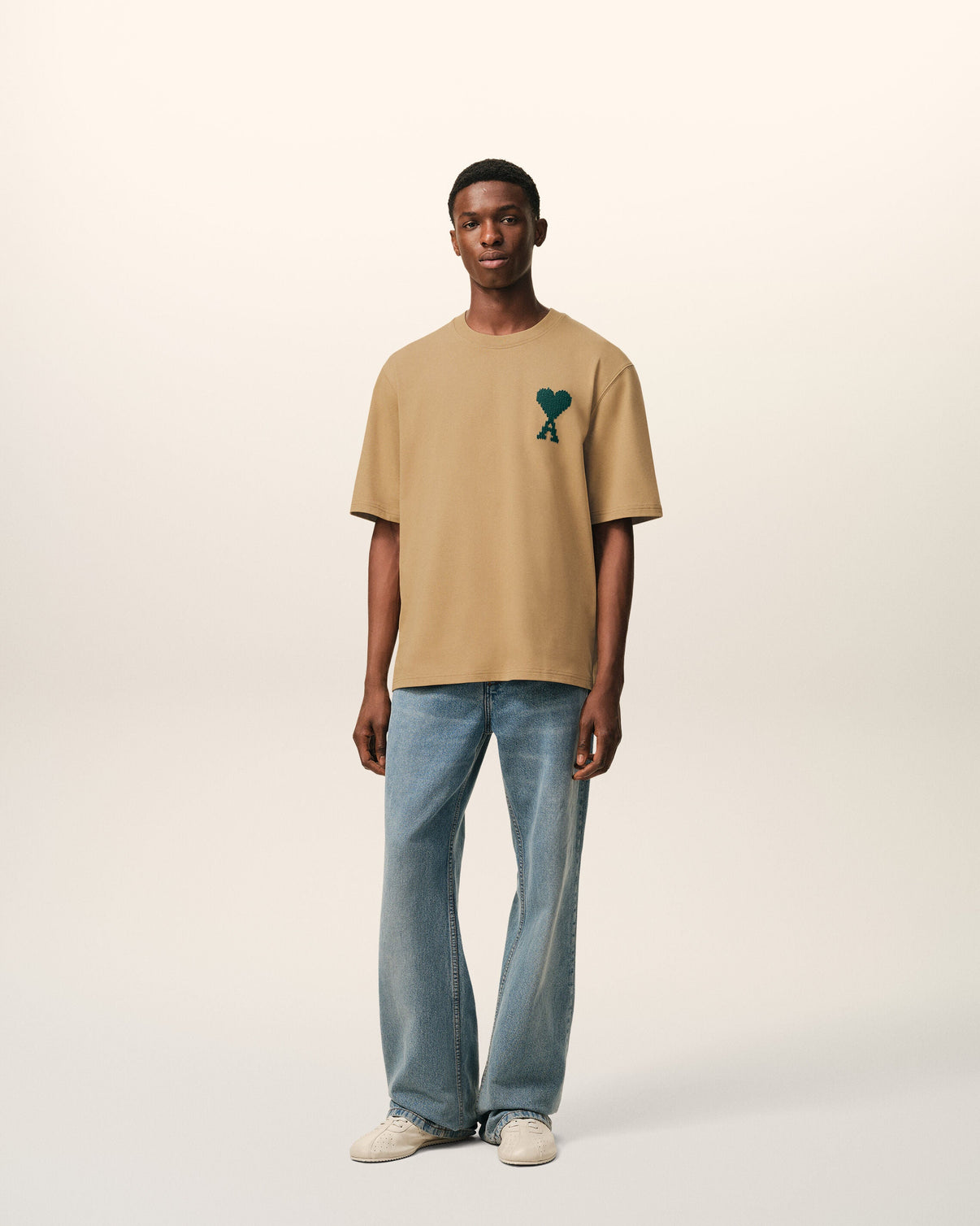 Beige Cotton T-shirt
