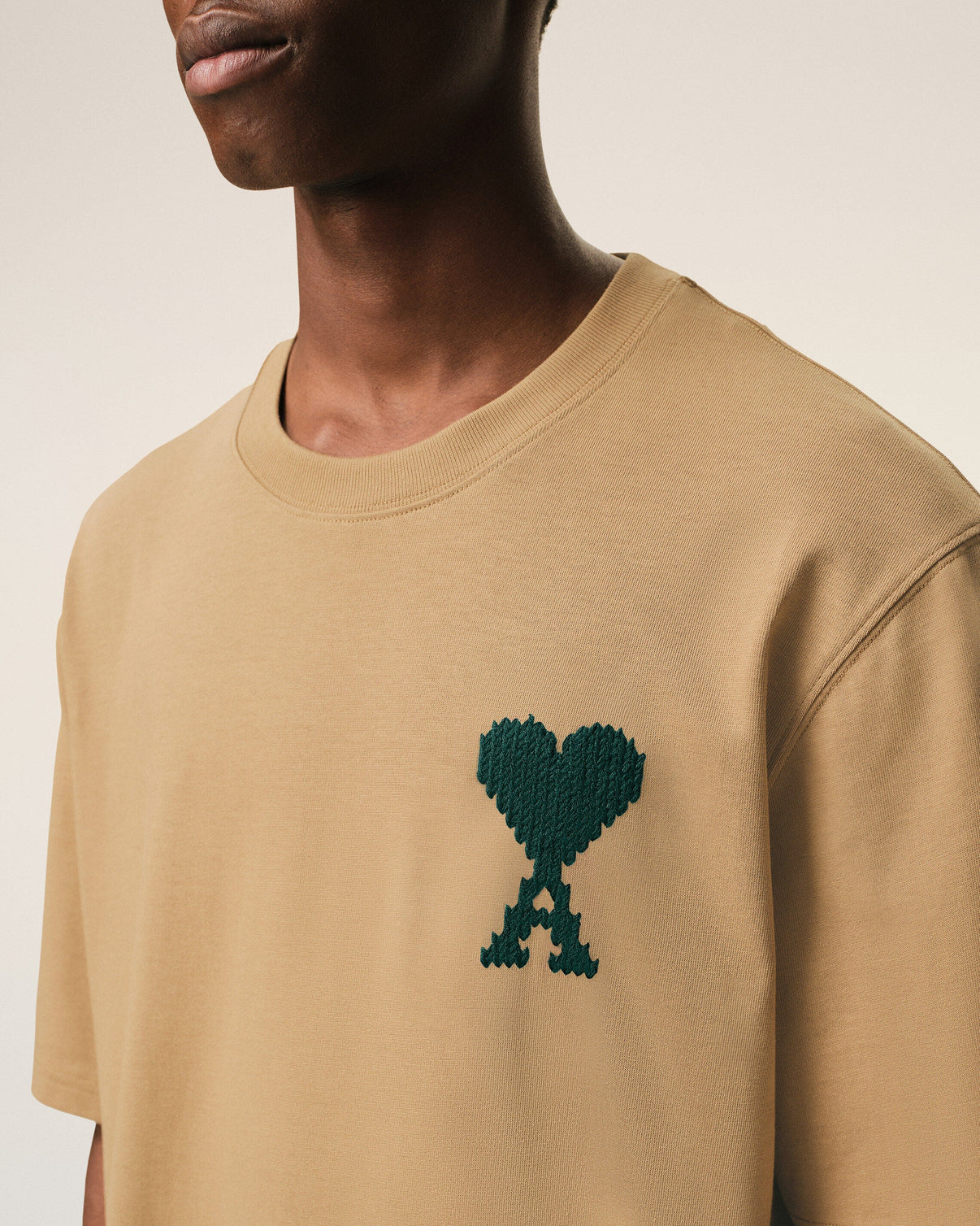 Beige Cotton T-shirt