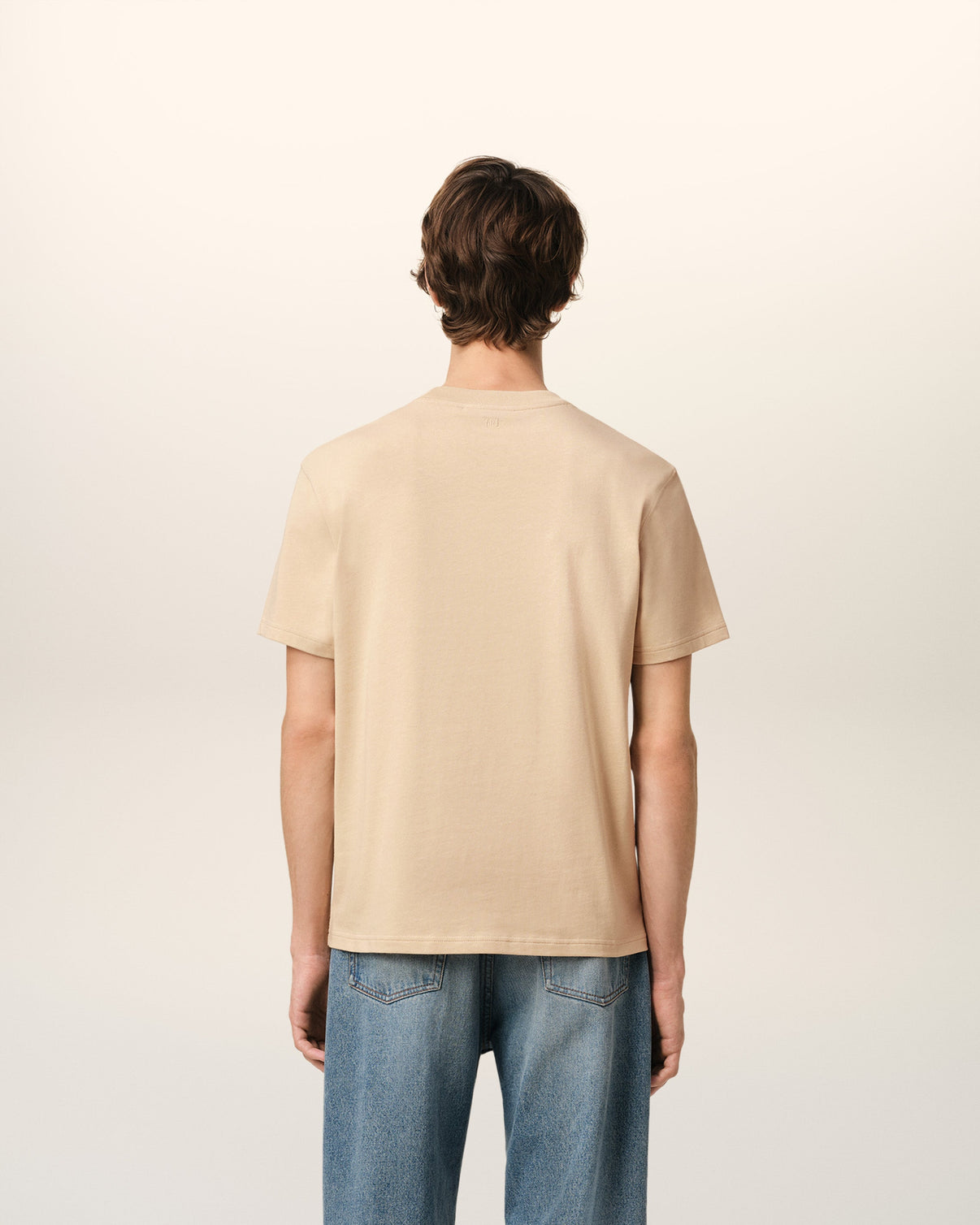 Beige Cotton T-Shirt