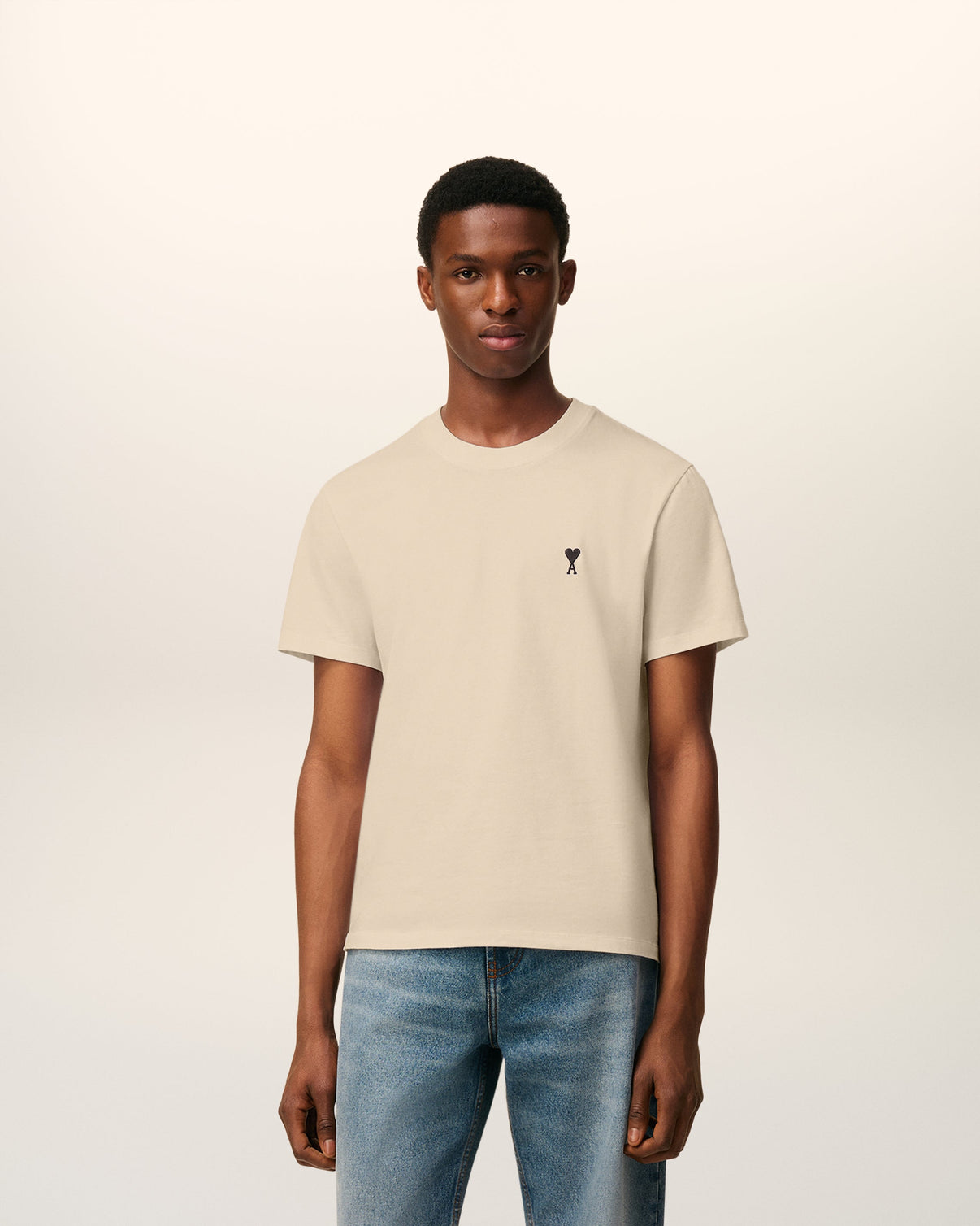 Beige Cotton T-shirt