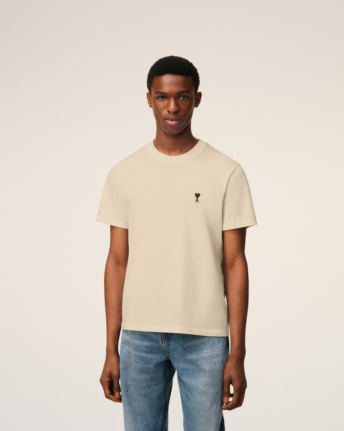 Beige Cotton T-shirt