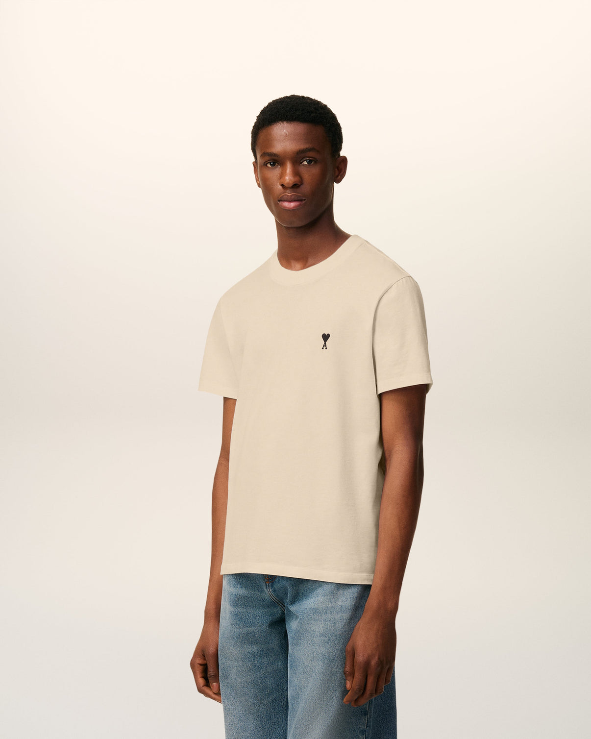 Beige Cotton T-shirt