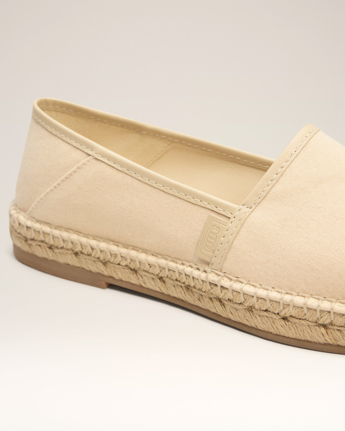 Beige Espadrilles In Cotton Canvas