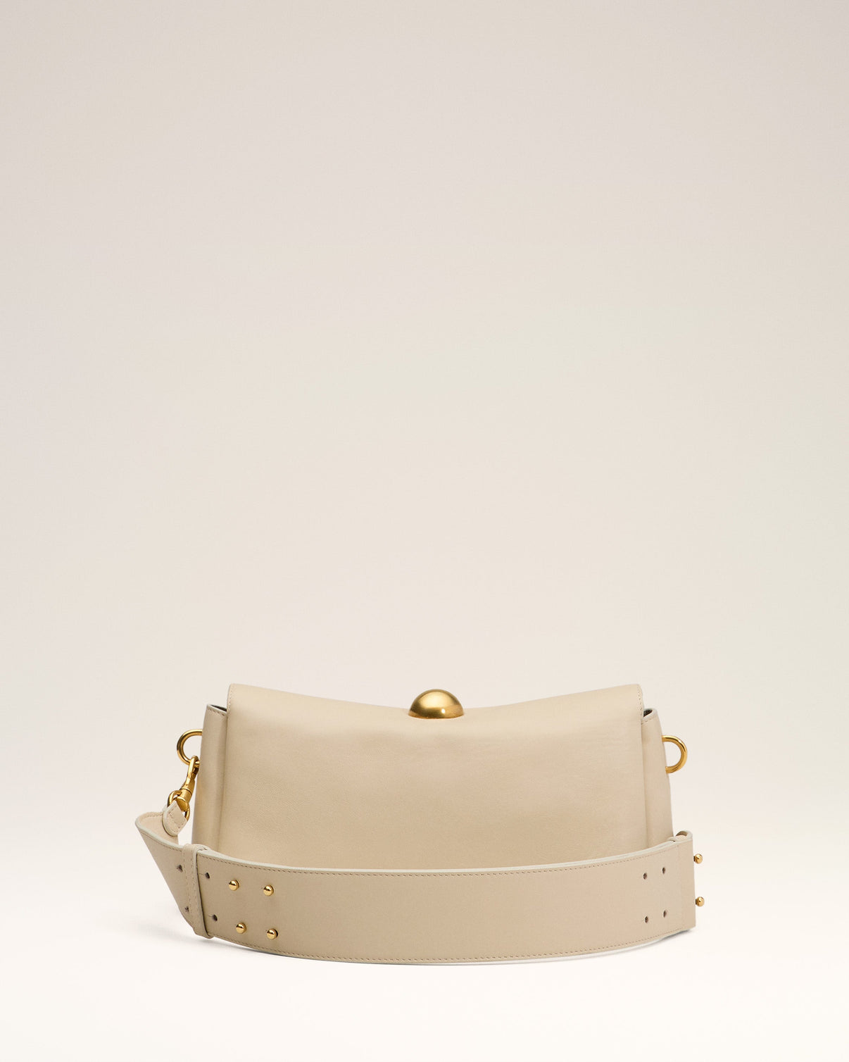 Beige Leather Carrousel Bag