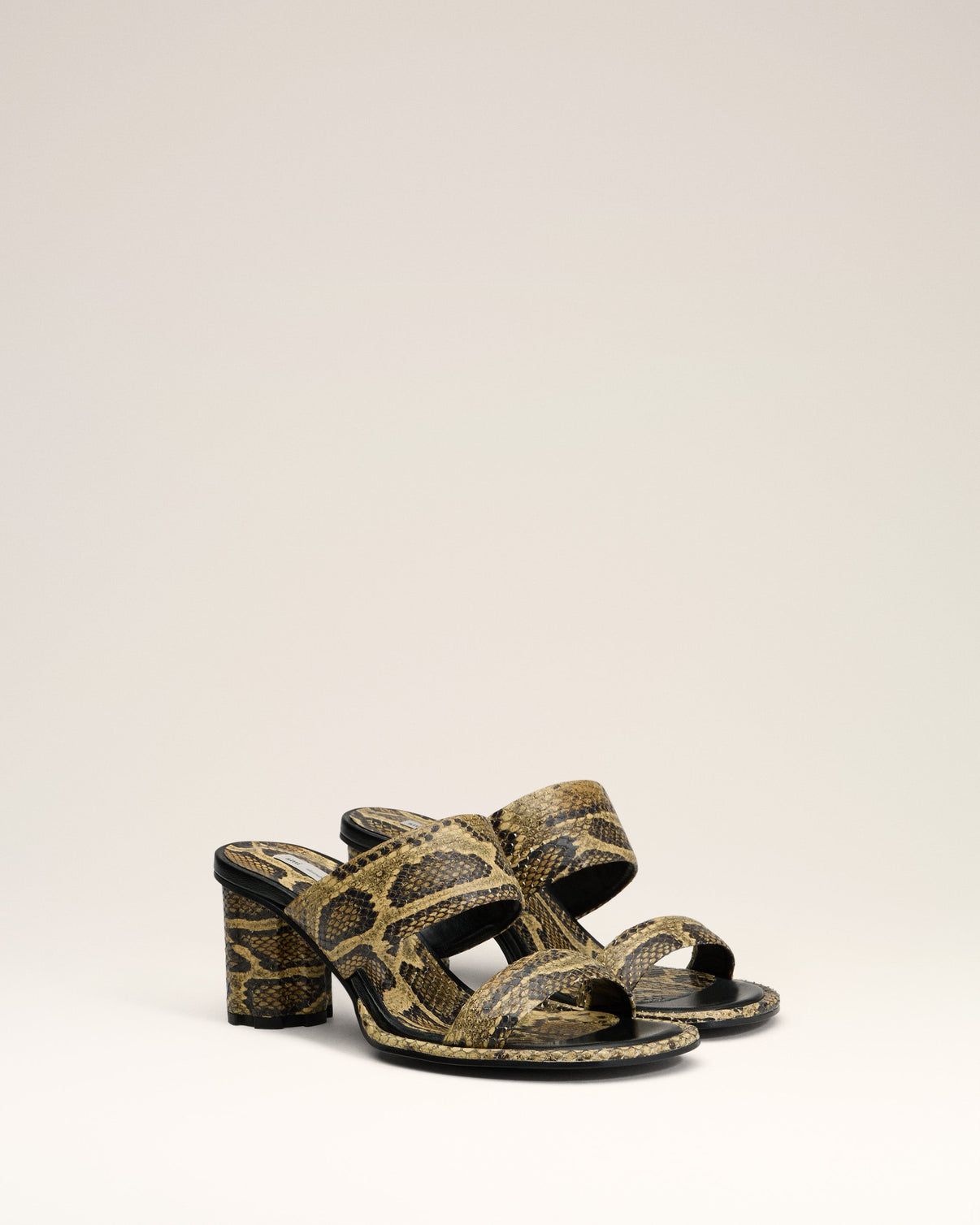 Beige Leather Piano Sandals