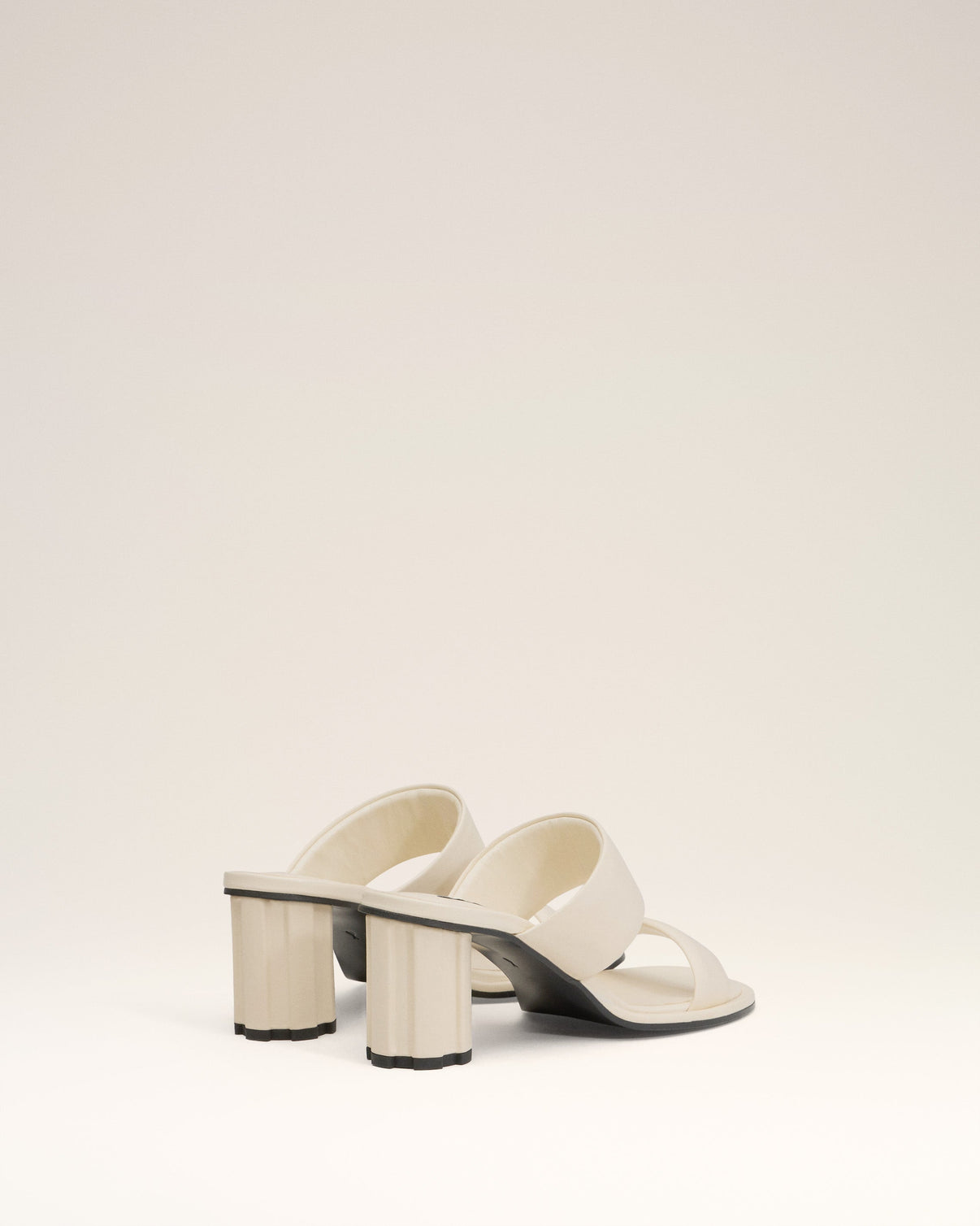 Beige Leather Piano Sandals