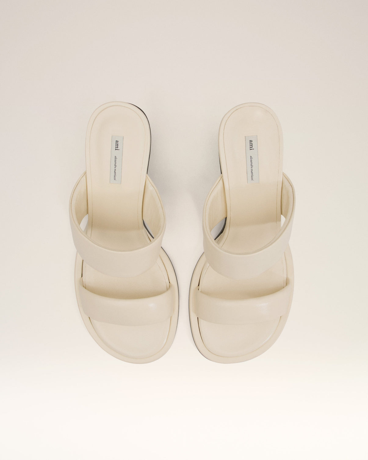 Beige Leather Piano Sandals