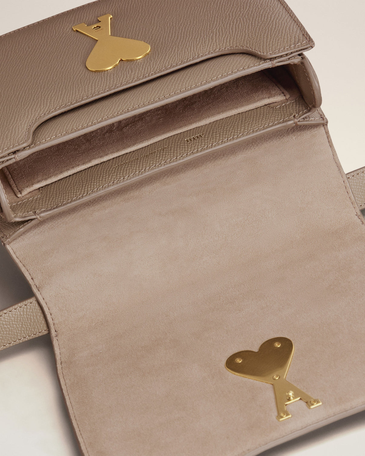 Beige Leather Top Handle Paris Paris Bag