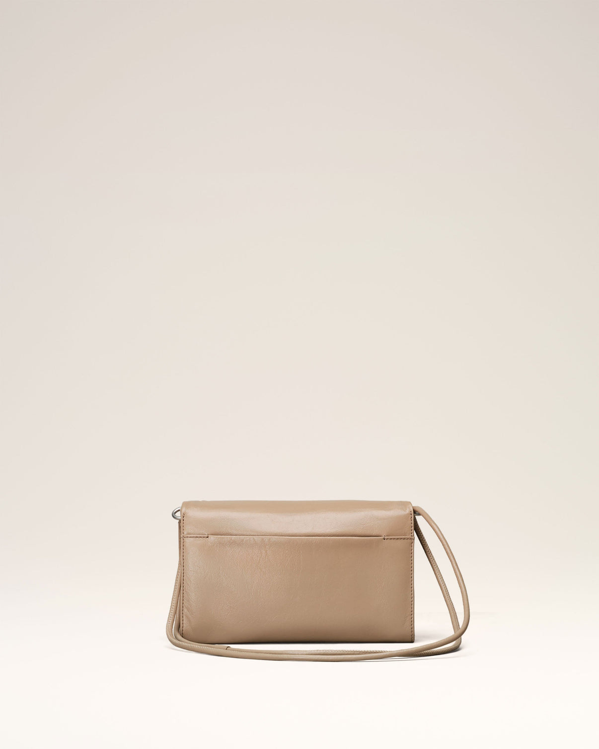 Beige Leather Voulez-Vous Wallet Strap
