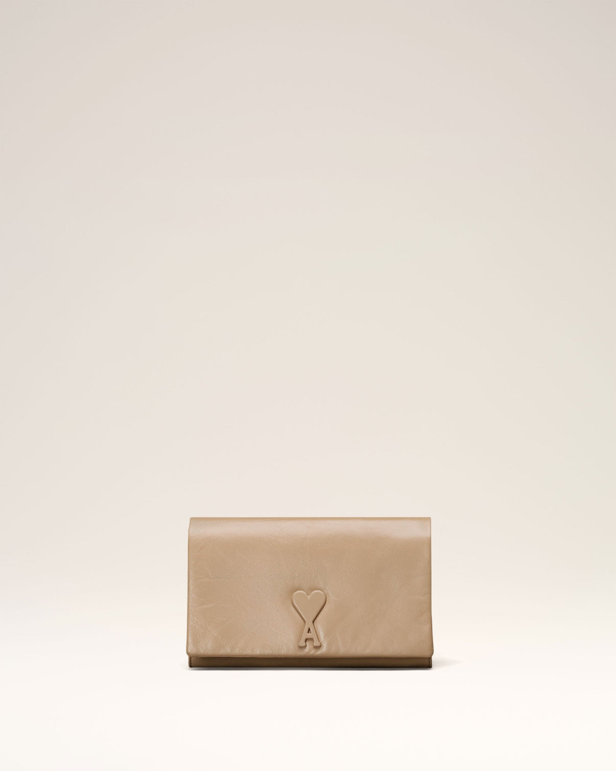 Beige Leather Voulez-Vous Wallet Strap