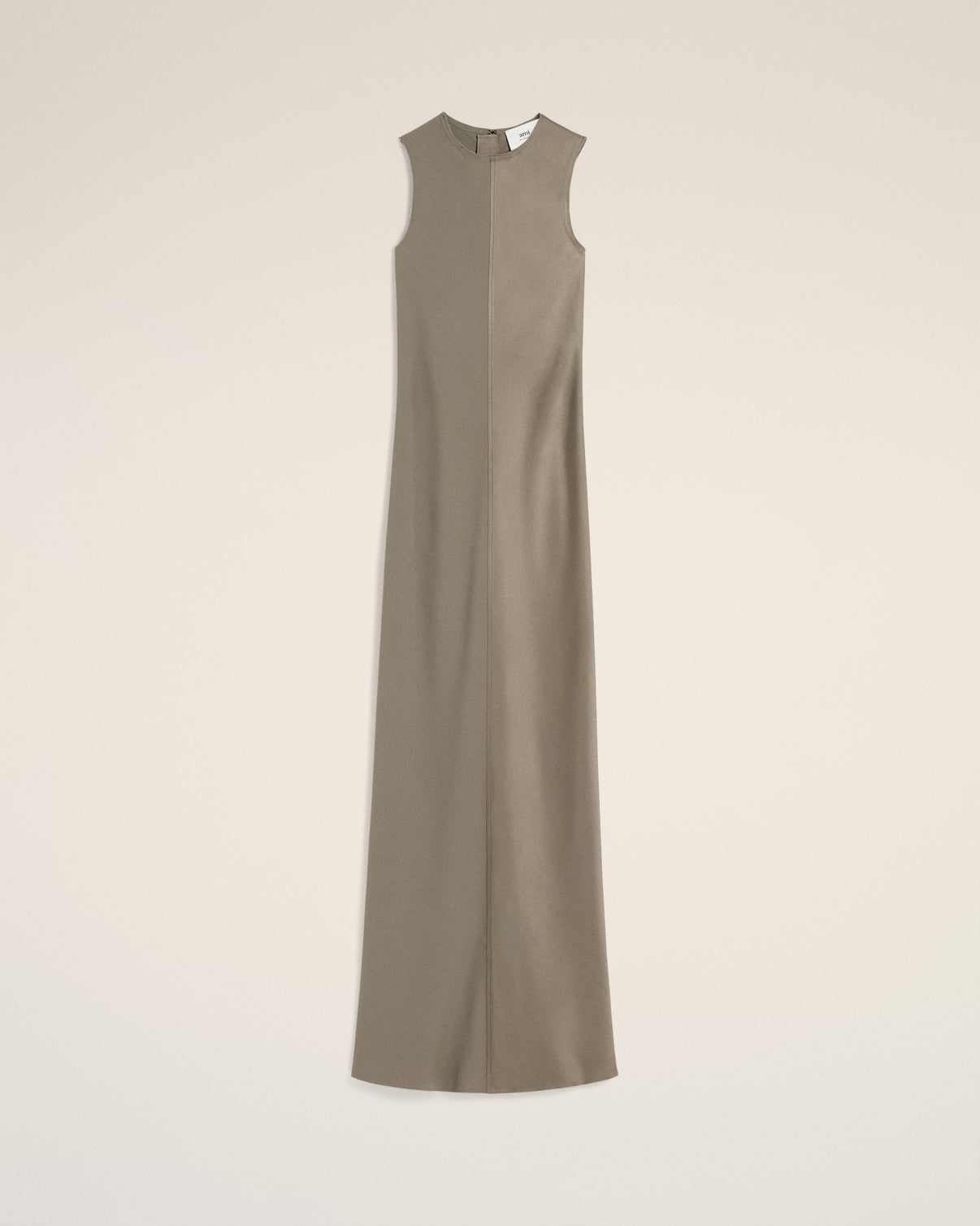 Beige Long Straight Dress