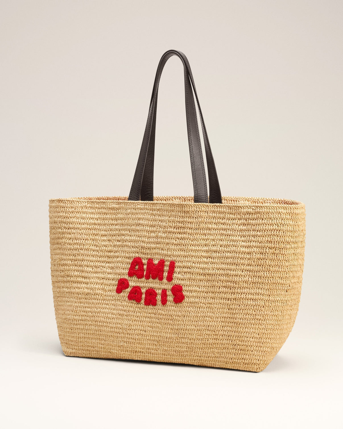 Beige Natural Raffia Tote Bag