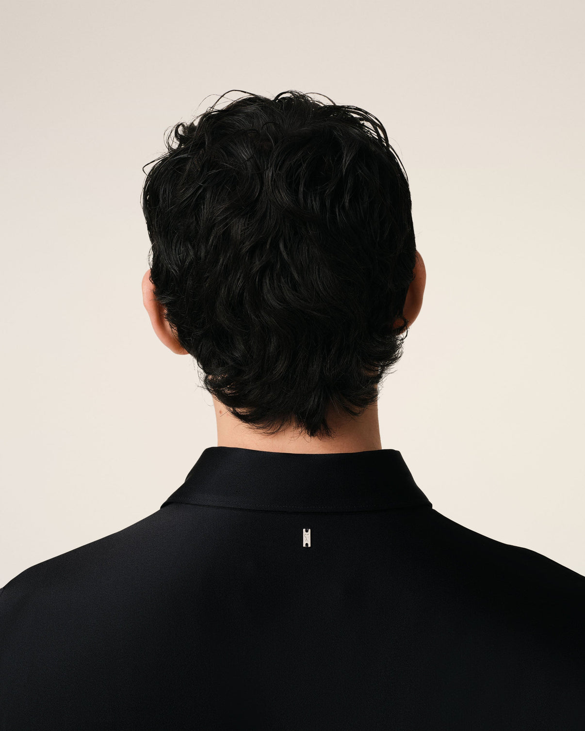 Black Contrasted Top Long Sleeve Shirt
