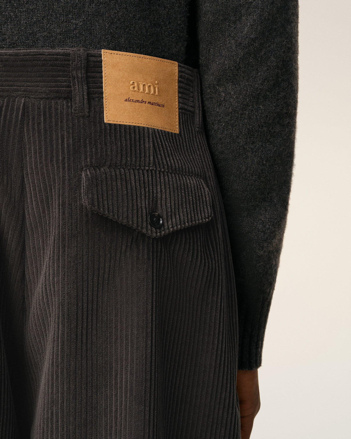 Black Cotton Carrot Oversized Trousers