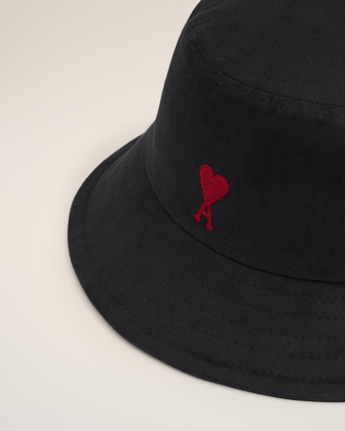 Black Cotton Embroidery Bucket Hat
