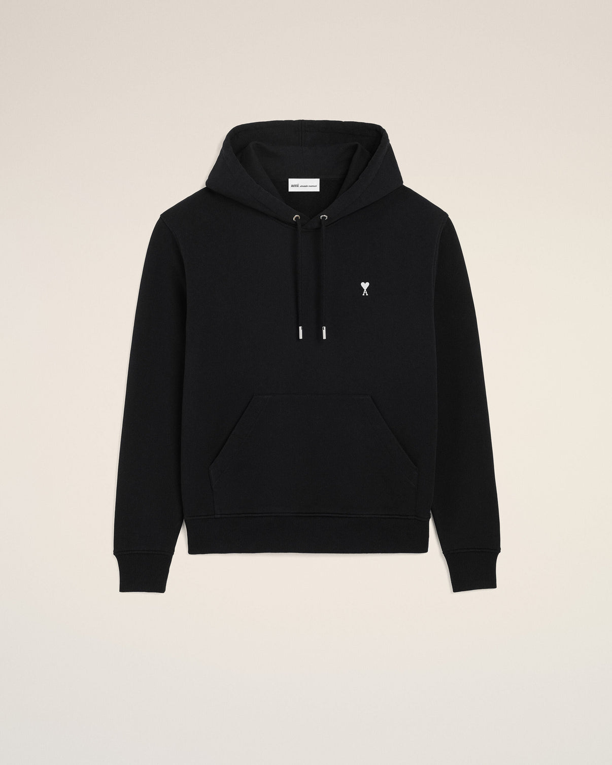 Black Cotton Hoodie