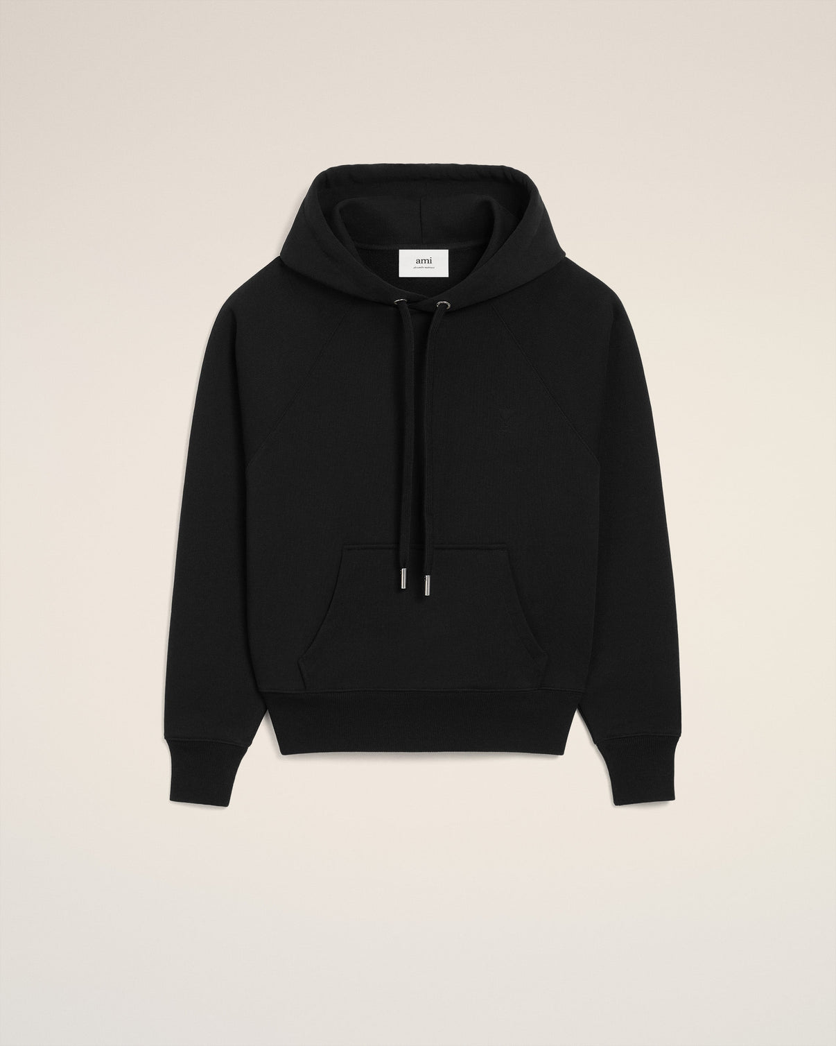 Black Cotton Hoodie