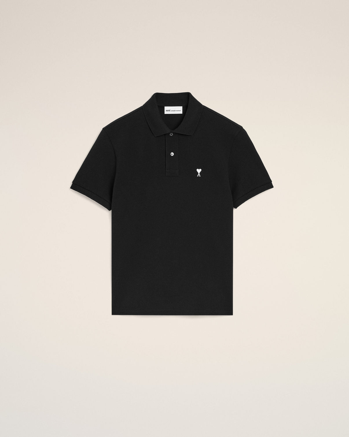 Black Cotton Short Sleeves Polo Shirt
