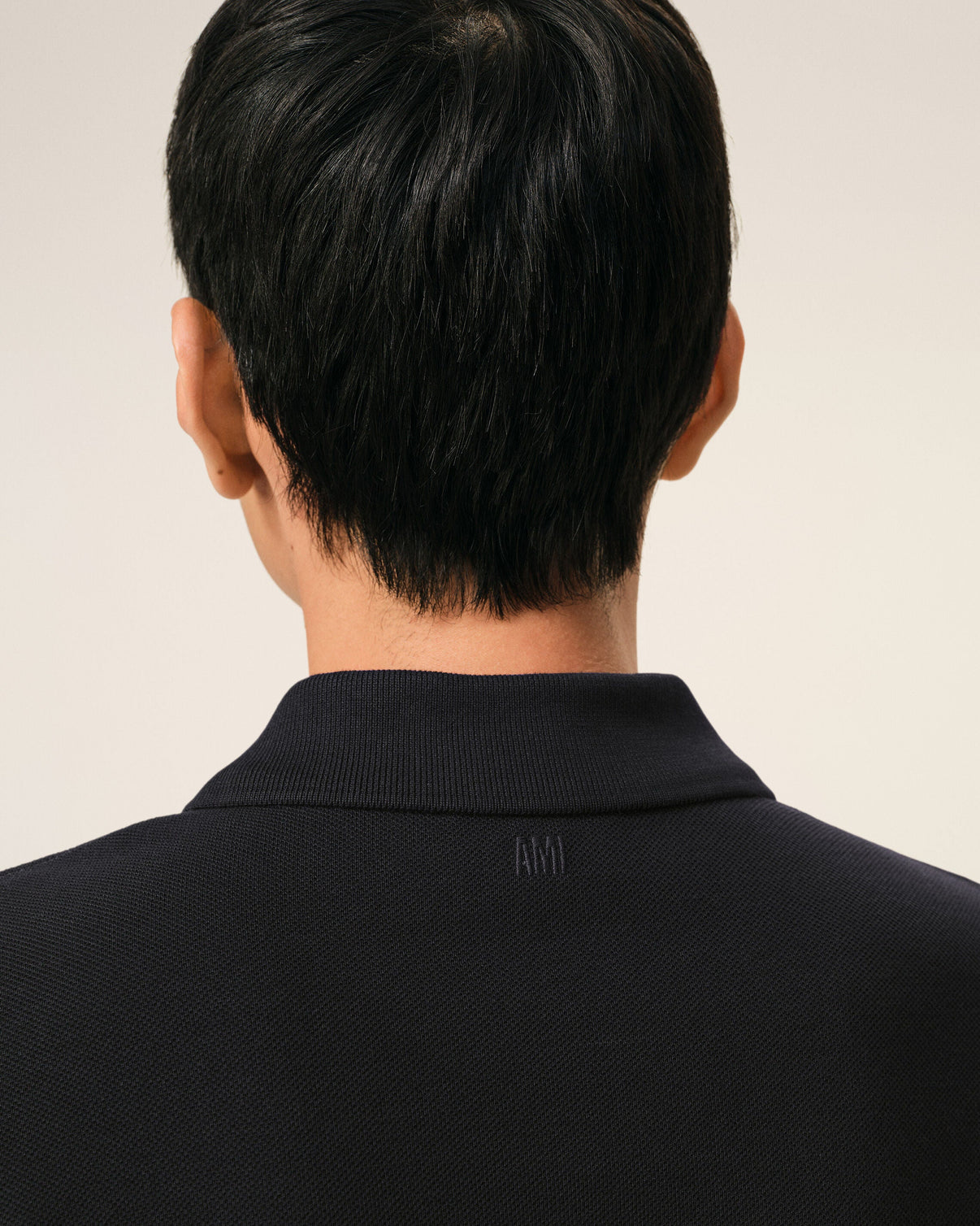 Black Cotton Short Sleeves Polo Shirt