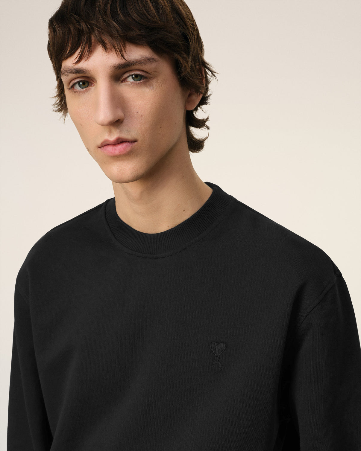 Black Cotton Sweatshirt