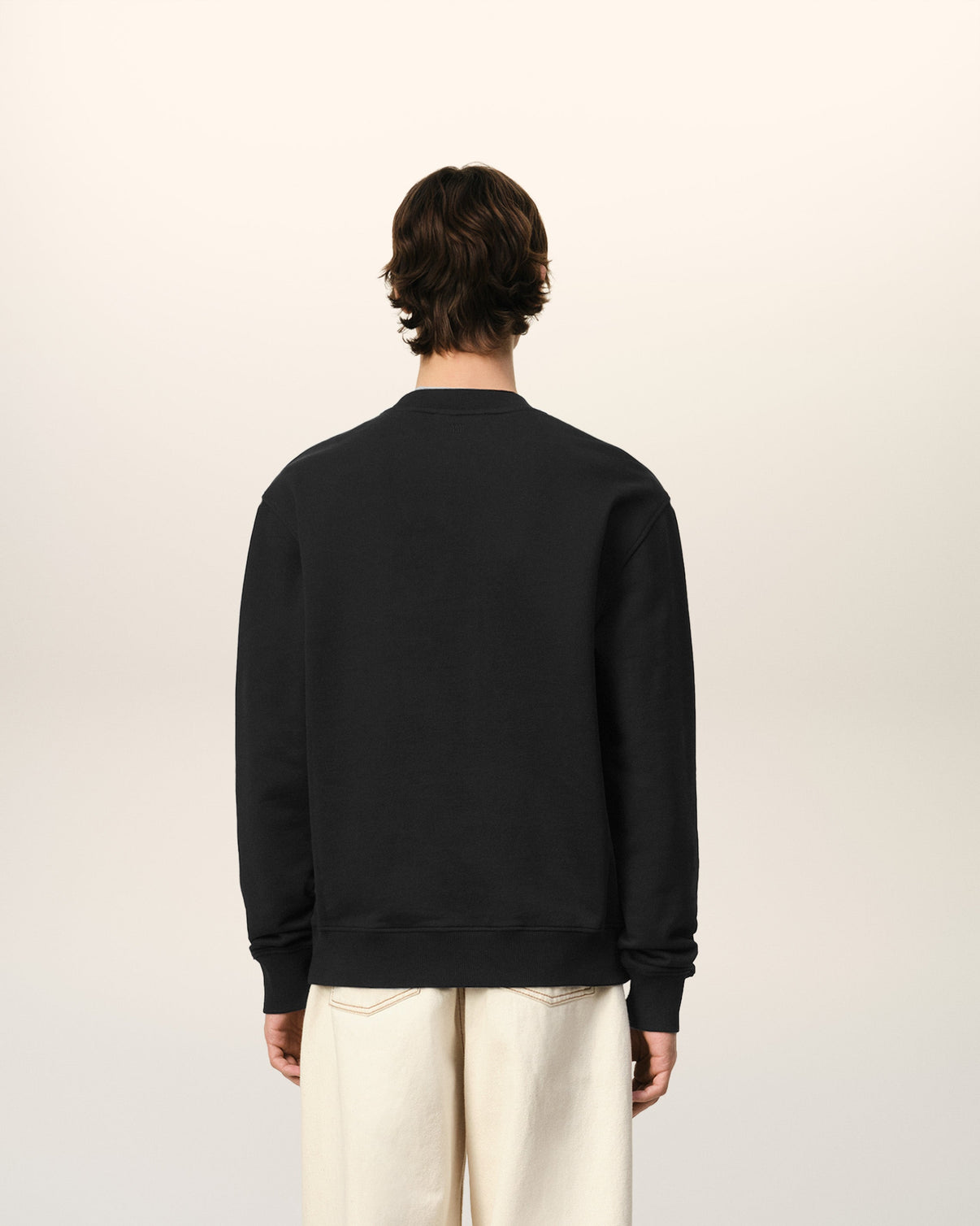 Black Cotton Sweatshirt
