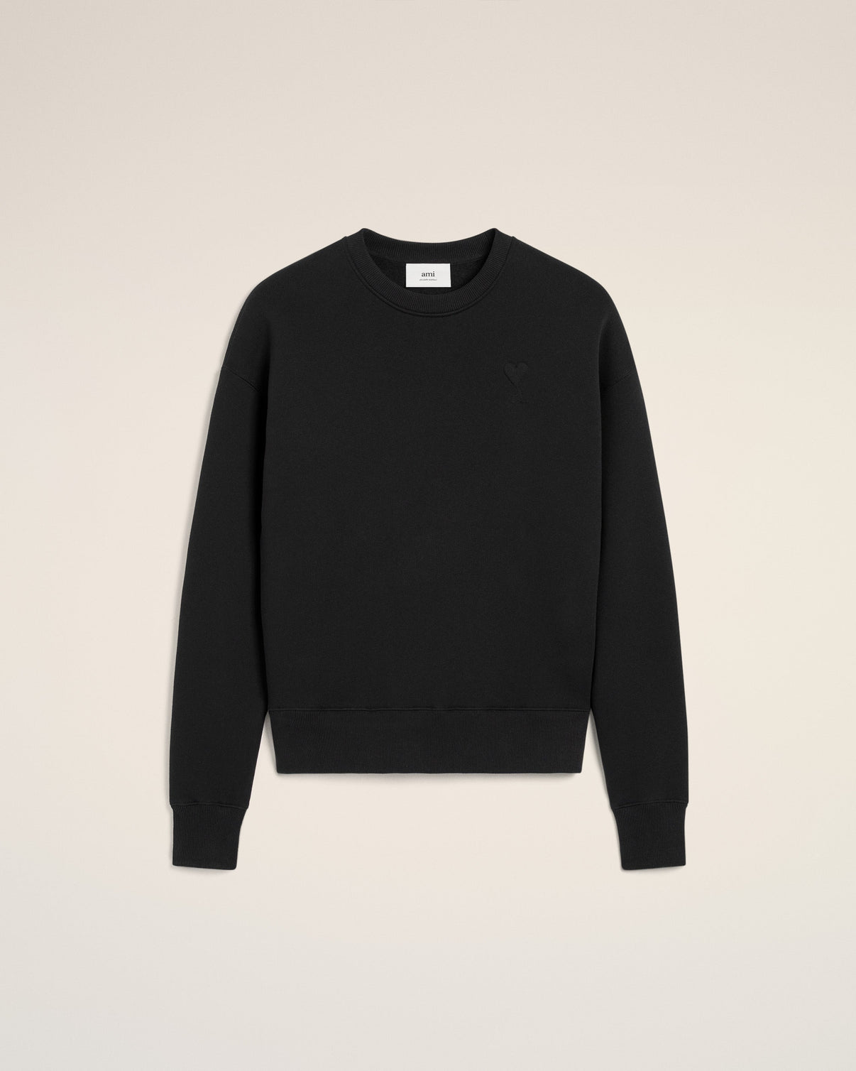 Black Cotton Sweatshirt
