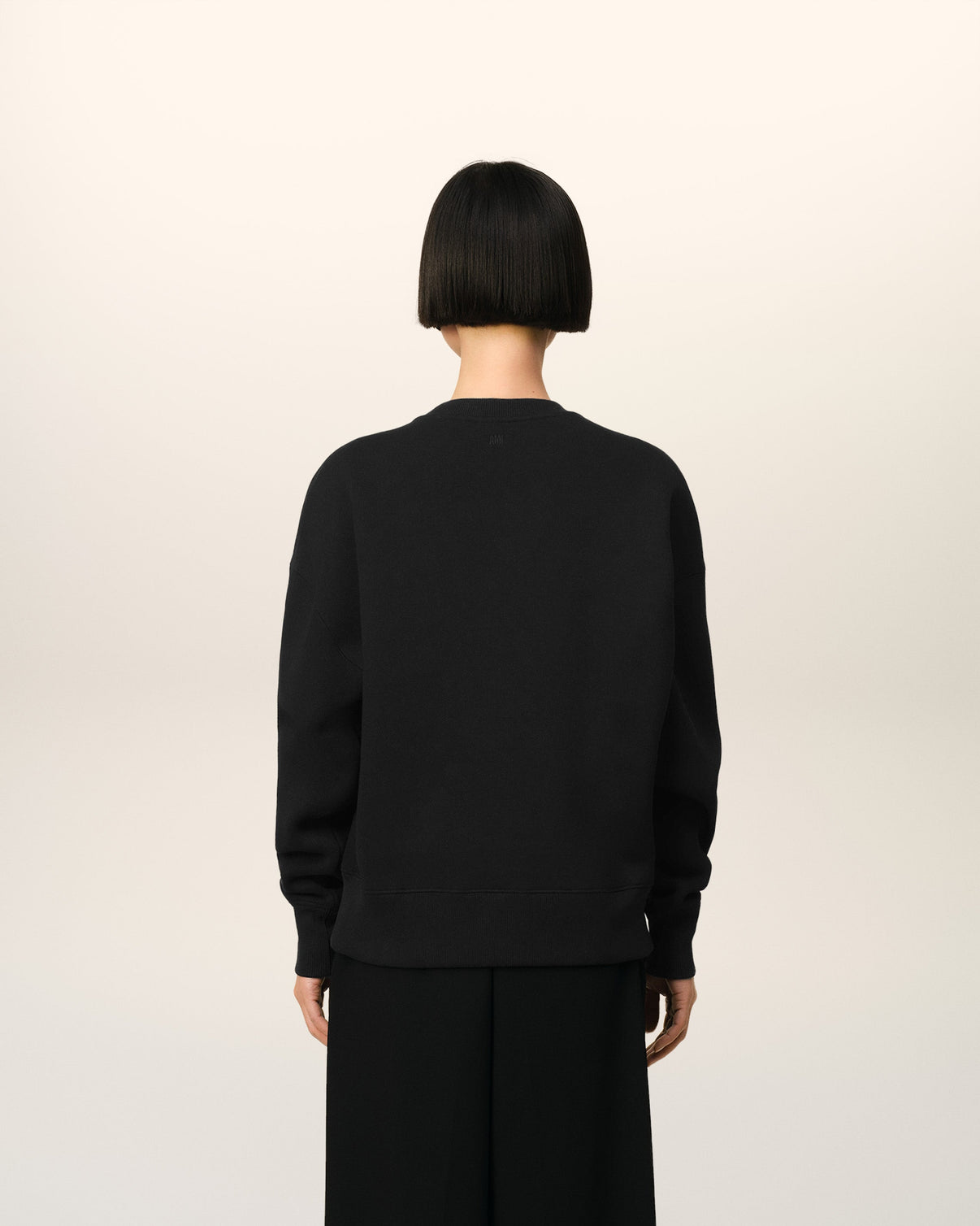 Black Cotton Sweatshirt