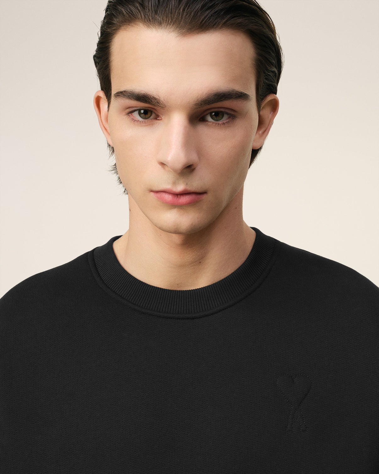 Black Cotton Sweatshirt
