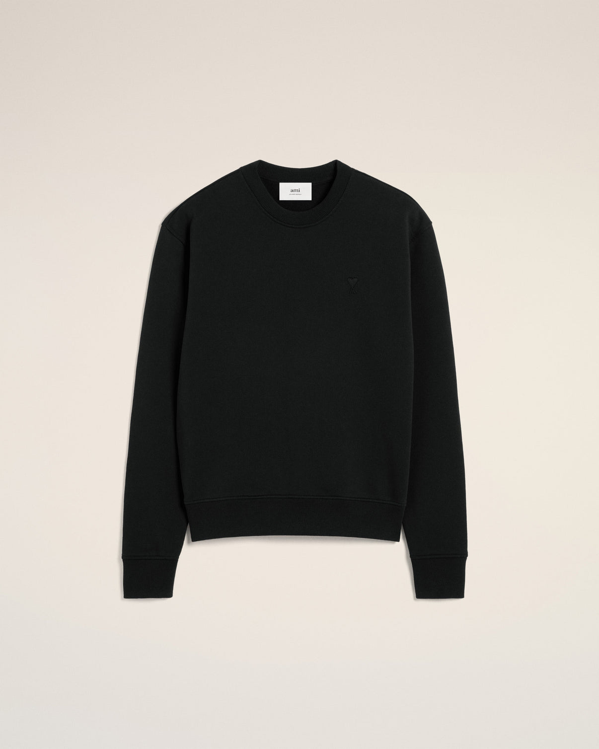 Black Cotton Sweatshirt