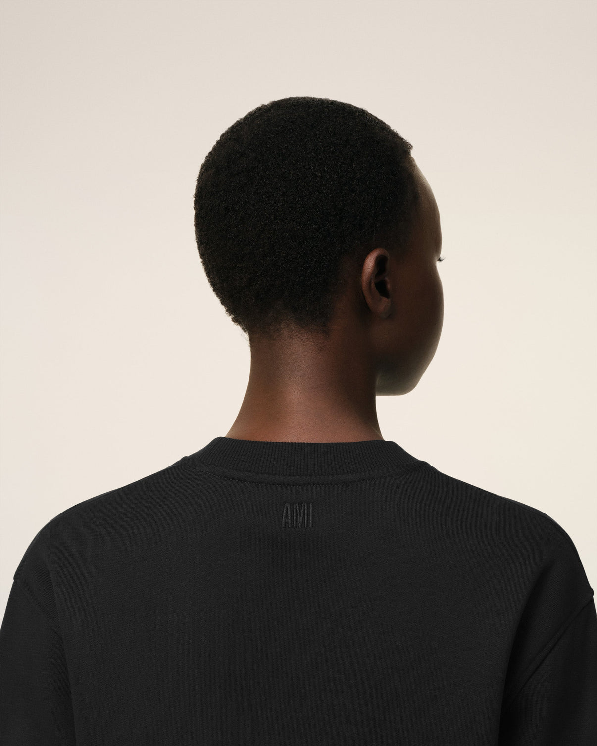 Black Cotton Sweatshirt